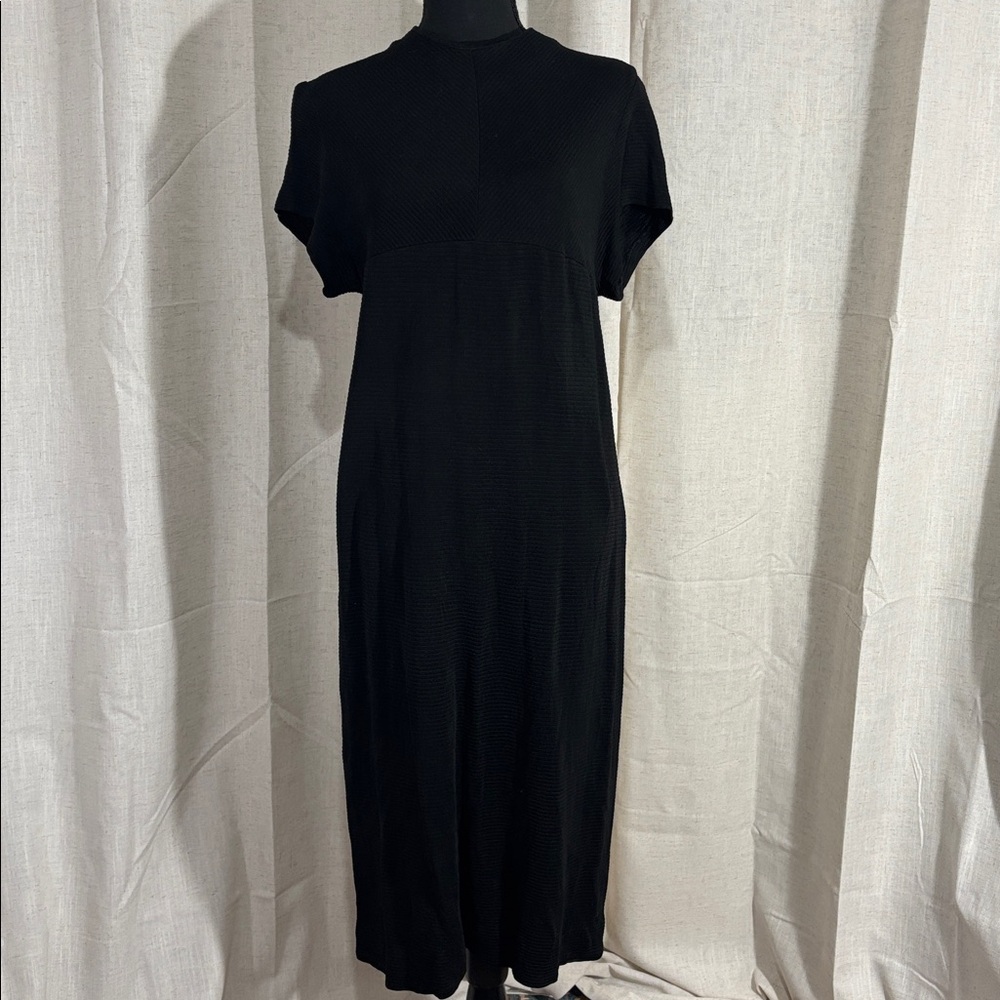 Vintage 70s/80s Black Women's Midi Dress